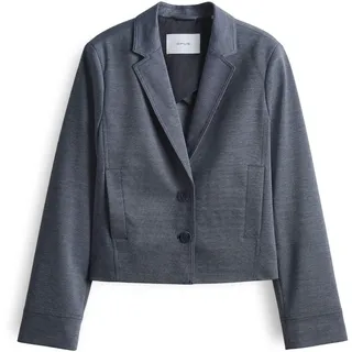 OPUS Damen Blazer | Kurzblazer Jamira Boxy Fit aus komfortablem Coal Blue, 44 - 44
