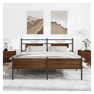 vidaXL Metallbett 160 x 200 cm Braun