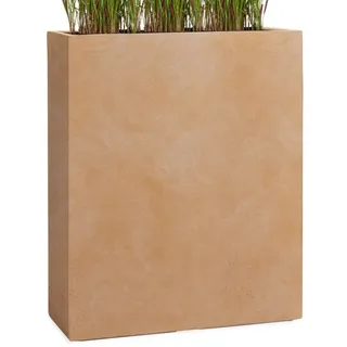 Pflanzwerk® Pflanzkübel DIVIDER Premium Blumenkübel Raumteiler Hochbeet Fiberglas, Fiberglas - Handgefertigt - Rechteckig - Frostbeständig orange 80 cm x 92 cm x 30 cm