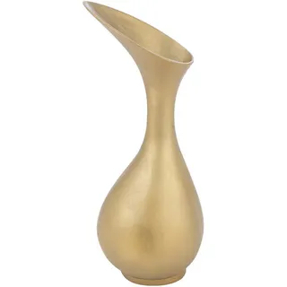 J-Line Vase, Gold, Metall, 60 cm, Dekoration, Vasen, Bodenvasen