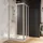 70-80 x 70-80 x 185 cm Alu silber matt/Kunststoffglas Perle