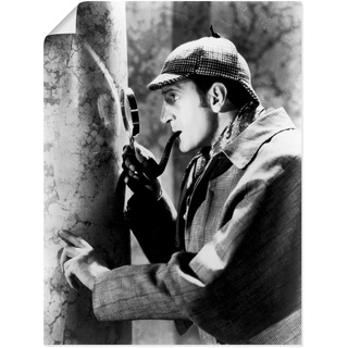 Wandbild ARTLAND "Sherlock Holmes 1939" Bilder Gr. B/H: 60 cm x 80 cm, Poster Film Hochformat, 1 St., schwarz Kunstdrucke als Leinwandbild, Wandaufkleber oder Poster in versch. Größen