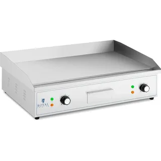 Royal Catering Elektro Grillplatte 727 x 420 mm glatt 4400 W