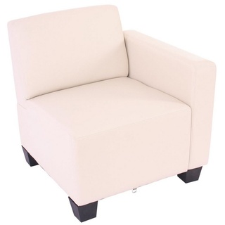 MCW Sofa Moncalieri-E, Moderner Lounge-Stil Erweiterbar Bequeme Sitzpolsterung Hochwertig beige 68 cm x 76 cm x 72 cm