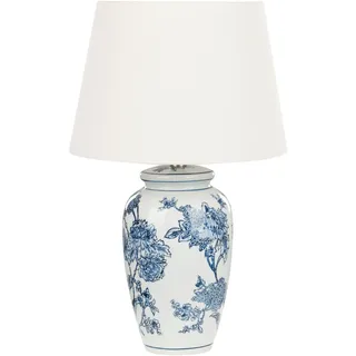 Beliani Tischlampe Blau/Weiß 54 cm