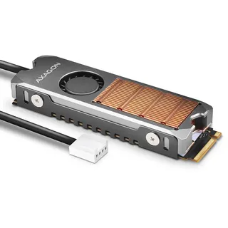AXAGON CLR-M2FAN COPPER Heatsink mit Lüfter für M.2 SSD
