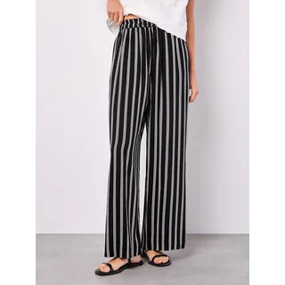 Apricot Relaxhose Gestreift Schwarz XS