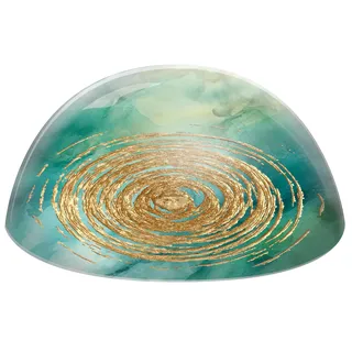 Butzon & Bercker GlasMoment Spirale des Lebens - Kristallglas Deko 3,8 cm | Briefbeschwerer aus Glas - Ideale Geschenkidee für Büro & Zuhause - Inklusive Geschenkverpackung für Fensterbank & Regal