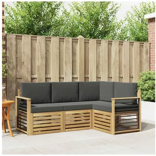 vidaXL Sofagarnituren 4 pcs Lounge weiß/antrazit