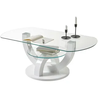 Stolkom Couchtisch Boston Weiß MDF 110 x 40 x 60 cm