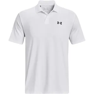 Under Armour Performance 3.0 Kurzarm-poloshirt - White / Pitch gray L