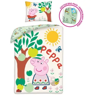 peppa malac Peppa Wutz Tree Rosa 140 x 200 cm + 70 x 90 cm