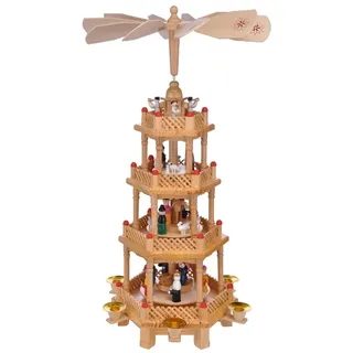 Hi Weihnachtspyramide Pyramide Weihnachten 4 stöckig,ca.52 cm