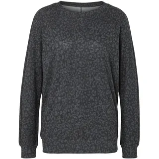 Tchibo - Bedrucktes Fledermausshirt - Damen - Gr. S - schwarz/print