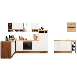 Respekta Winkelküche Hilde 280 x 172 cm mit Kücheninsel Weiß