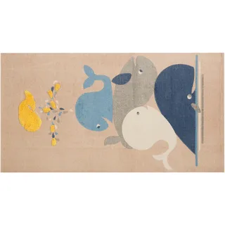Beliani Kinderteppich Seai beige 80 x 150 cm