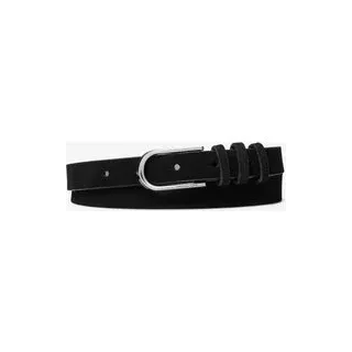 MK Ledergürtel - Silberton - Michael Kors - L
