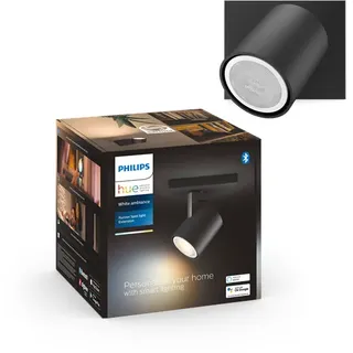 Hue Runner Single Spotlight - Black - No Dimmer Switch