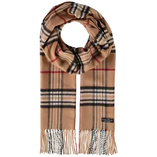 FRAAS Schal Cashmink® Scarf with Plaid Camel