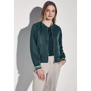 STREET ONE Damen, A212605 Satin Blouson Hunter Green, 34