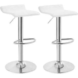 Woltu Barhocker 38,5 x 62 x 39 cm Weiß