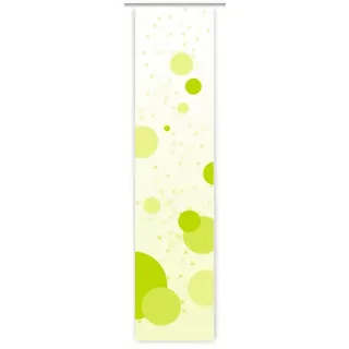 gardinen-for-life Schiebegardine Kreise grün - Flächenvorhang HxB 260x60 cm - B-line weiß