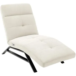 Pure Home Lifestyle Relaxliege, Weiß, Metall, 80x54-113x158-198 cm, Goldenes M, Dgm, Lederauswahl, Stoffauswahl, motorische Relaxfunktion, Wohnzimmer, Sessel, Relaxliegen