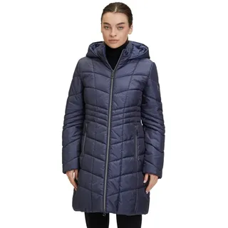 Betty Barclay Damen Outdoorjacke mit Abnehmbarer Kapuze Blaugrau,36 - 36