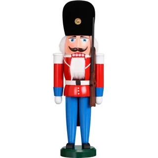 Seiffener Volkskunst Nussknacker Däne rot Größe 39 cm