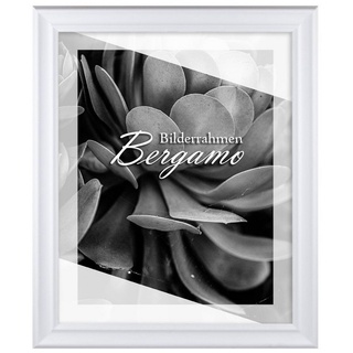 BIRAPA Einzelrahmen Bilderrahmen Bergamo, (1 Stück), 70x90 cm, Weiß Gemasert, MDF weiß 70 cm x 90 cm