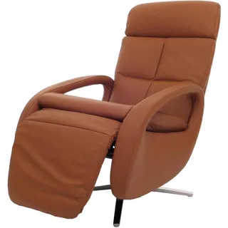 MCW Relaxsessel MCW-L11 Leder 75 x 100 x 90 cm Braun mit Liegefunktion