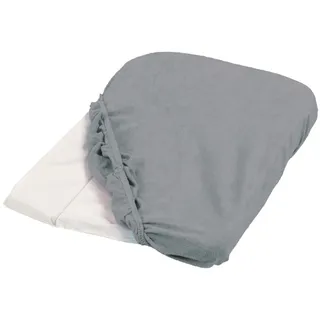 TINÉO 2er-Set Wickelauflagen – Frottee – elastische Ecken – hergestellt in Europa – 75 x 50 cm (dunkelgrau)