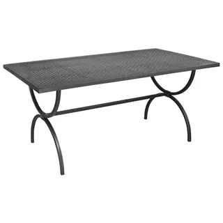 MBM Romeo Gartentisch 125x75 cm Schmiedeeisen Braun