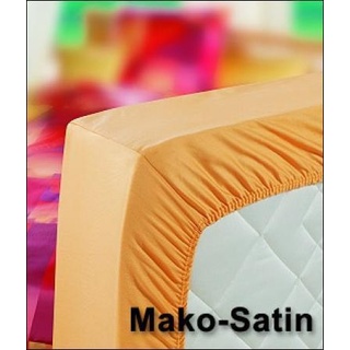 Curt Bauer Mako-Satin-Spannbetttuch - 160x200cm Col.3491 (silberjade)