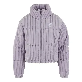 Karl Kani Original Fuzzy Corduroy Short Puffer Jacket - Violet