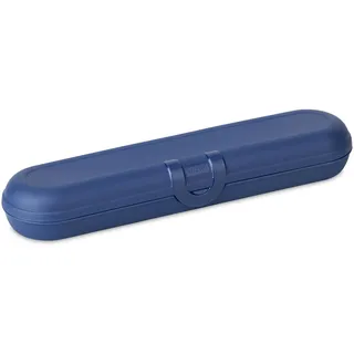 Koziol Twist Besteck-Etui ohne Besteck, Besteckbox to go, Outdoor Besteck-Behälter für Camping, Reise | Wiederverwendbare Besteck-Verpackung, Bestecktasche, Besteckdose (Nature Shadow Blue)