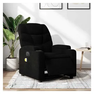 vidaXL Massagesessel Elektrisch 146 x 78 x 0 cm Schwarz mit Vibrationsmassage
