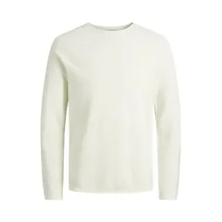 JACK & JONES Hill Knit Crew Pullover Cloud Dancer M