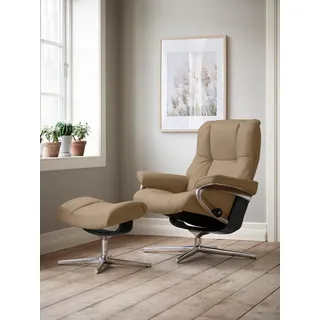Stressless® Relaxsessel Mayfair, mit Cross Base, Größe S, M & L, Holzakzent Schwarz braun 79 cm x 102 cm x 73 cm