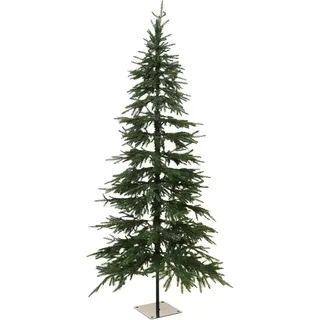 VIVANNO Künstlicher Weihnachtsbaum Kunststoff PINSAPO Konisch - Grün Naturgetreu, 100x100x210 cm grün 100 cm x 210 cm x 100 cm