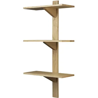 FDB Møbler B100 Wandregal, 50 x H 100 cm, eiche geölt