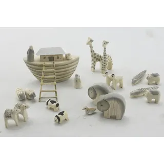 Noah & Co East of India Arche & Holz Spielset, klein, handgeschnitzt