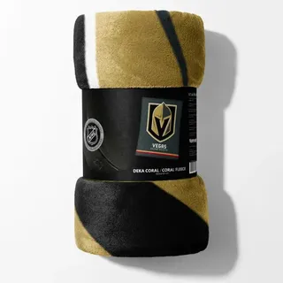 Decke Official Merchandise  NHL Vegas Golden Knights Essential 150x200 cm - grau,Schwarz - 150 × 200 cm