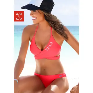 Triangel-Bikini VENICE BEACH Gr. 34, Cup A/B, rot (coral) Damen Bikini-Sets Ocean Blue mit Top zum Wickeln