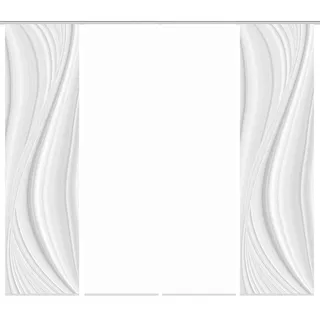 HOME WOHNIDEEN Schiebegardine LAURINA 4er SET (4 St), Paneelwagen, blickdicht, Schiebevorhang Digidruck 4er Set LAURINA grau