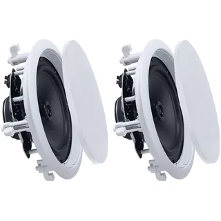 Vevor Deckenlautsprecher 203,2 mm 1 Paar, Runde 2-Wege-Lautsprecher mit HiFi-Klang und 150 W Spitzenleistung, Lautsprecher für Feuchte Umgebungen, Bad, Küche und Überdachte Veranden, Deckeneinbau