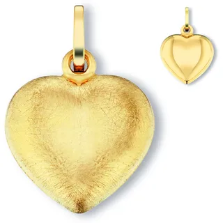 Kette mit Anhänger ONE ELEMENT "Herz Herz aus 333 Gelbgold" Halsketten Gr. Gelbgold 333, goldfarben (gold) Damen Ketten mit Anhänger Schmuckset - Set verstellbarer Halskette
