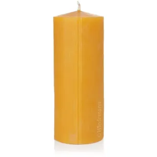 Wiedemann Kerzen Bienenwachskerze 100% Bienenwachskerzen Natur 200 x Ø 80 mm, 1 Stück