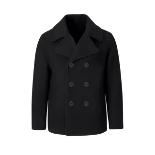 Brandit Textil Pea Mantel Black 4XL