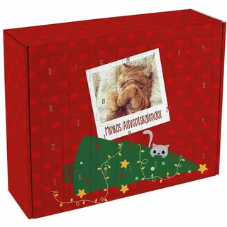 Herz & Heim® DIY Adventskalender für Ihre Katze zum selbst Befüllen mit Foto
